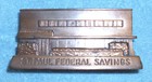 St  Paul Federal Savings Bank Of Chicago Coin Bank - Vintage No Key As Found 