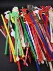 Huge Lot Vintage Cocktail Bar Drink Stir Swizzle Sticks Advertising Lot 203