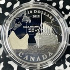 2012 Canada Titanic  10 Dollars Proof Set Lot b3208 Silver  With Case   Coa