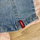 Levis Denim Halter Top Girls Size M 8 10 Blue Pink Paisley Y2k Western Vest
