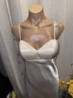 Alfred Angelo Satin W train Wedding Gown Low Back Ivory Size 1 Nwot Gorgeous  