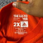 Adidas T-shirt Mens Size 2x Orange Okc Thunder Russell Westbrook Nba Cotton Tee