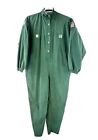 Vintage 1960s French Workwear Naf Naf Mechanic Coveralls Green Size Large Rare