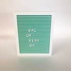 Wooden Hanging Letter Board 6 5x7    Magnetic Board No Letters Included green