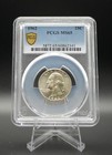 1962 P Washington 25c Quarter Ms65 Pcgs - 90  Silver - Trueview gold Shield