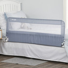 Regalo Extra Long Hideaway Metal Bedrail  Gray Baby toddler Safety Bed Rail