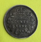 1912 5 Cent 92 5  Canadian Silver Coin