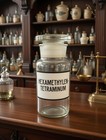 Antique Apothecary Jar Medical Drugstore Rx Pharmacy Bottle Hexamethylene Tetram