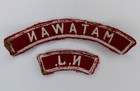 Matawan Nj Red   White Rws Community Town Strip Boy Scouts Of America Patch Bsa