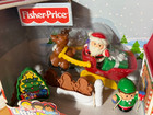 New Fisher Price Little People On The Go Christmas Shop Holiday Playset W Santa