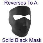 Woodland Camo Wnfm118 Motorcycle Biker  Neoprene Full Face Mask Reversible