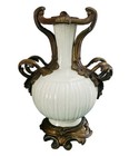 Antique Of Louis Xv Gilt Bronze Ormolu Mounted Chinese Celadon Large Heavy Vase