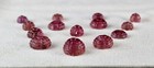 Certified Natural Pink Tourmaline Carved Flower 14 Pcs 59 30 Ct Necklace Set