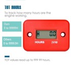 Inductive Hour Meter Maintenance Reminder Engine For Motorcycle Boat Waterproof