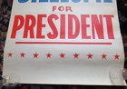 Rare 1960s Dizzy Gillespie For President Campaign Monterey Jazz Festival Poster