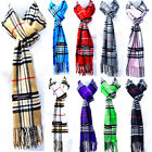 Winter Check Plaid Tartan Warm Wool Scotland Made 100  Cashmere Scarf Scarves