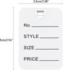 Jijacraft 1000pcs Price Tags  White Clothing Tags For Retail  Small Kraft Paper 