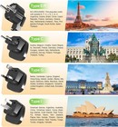 220v To 110v Converter 1600w Us To Europe Voltage Converter Travel Adapter