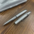 Fisher Space Pen 400brcl Brushed Chrome Bullet Pen W Clip New