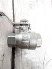1 4  Ball Valve Female Npt Stainless Steel 316 Full Port Wog 1000 Lot Of 3
