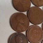 1322029m212l Roll Of 50 Wheat Pennies Lincoln Cent Coins 1920-1929 96  Years Old