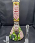 11  Green Glass Bong Smoking Hookah Water Pipe Heavy Beaker Smoking 14mm Bowl