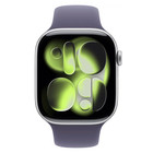 Apple Watch Series 11 46mm Gps Silver Case W  Purple Fog Sport Band Meva4lw a