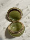 Trinket Box Jewelry Hinged Lidded Vintage Hand Carved Stone