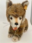 Vintage Steiff Germany Fuzzy Fox Plush Stuffed Animal With Id Button And Tags