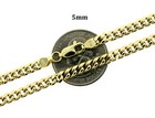 10k Yellow Gold 5mm 24  Miami Cuban Link Chain Italian Necklace Mens Womens
