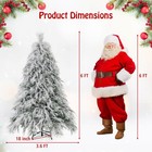 6   Pre-lit Artificial Christmas Tree W  519 Pvc   Pine Needles   Pe Tips