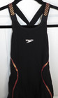Speedo Fastskin Lzr Pure Intent Open Back Kneeskin Suit Black rose Gold Size 25