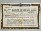 Vtg 1955 Klondike Big Inch Land Co Inc Deed Of Land Set Of 3 Quaker Oats Promo