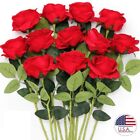 10pcs Artificial Silk Rose Flowers Simulation Bouquet Home Wedding Party Decor