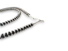 Navajo Pearls Sterling Silver Rondelles Saucer Flat Bead Necklace 4mm 21  60421