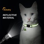Extodry 12 Pack Reflective-breakaway Cat Collars With Bellssafety Buckle Kitt   