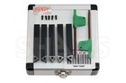 Shars 5pc 3 8 In  Indexable Turning Tool Bit Set Tcmt Inserts New 6 