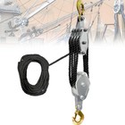 8 1 Lifting Rope Hoist Pulley System 4400lb Block And Tackle Pulley System