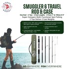 Smuggler 6 Compact Portable Travel Fishing Rod   Case 7 3    Spin general Fishing