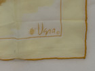 Vintage Vera Neumann Sheer Silk   Vinal Scarf - Yellow Birds - Ladybug Verasheer