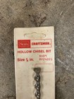 Nos Sears Craftsman Hollow Chisel Bit 3 8 In Mpn 9-24225 For Mortising Chisel