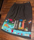 Vintage 70s 80s One Of A Kind Dorothy Bullitt New York City Patchwork Skirt Sz L