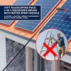 18ft Solar Panel Cleaning Brush squeegee Pp Bristles For Window Washing Tool