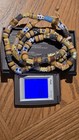 Vintage African Trade Beads Necklace     38  Eye Beads Strand     66 Pcs     111g