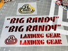 Your Custom Text In Ripper Font And Lg Font  5 Pc Vinyl Decal Set Vbmx Se Bikes