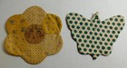 Vintage 1950 s Crochet Pot Holders Hot Pads Embroidery Homemade - Lot Of 5