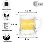 24 Pack Mini Beer Mug Shot Glasses  2 Oz Glass Mini Beer Shot Glasses Bluk