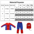 Kids Boys Spiderman Fancy Dress Party Jumpsuit Cosplay Costume Bodysuit 3-7 Age