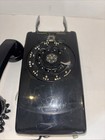 Vintage Rotary Dial Telephone Western Electric Bell System Black Wall Mount
