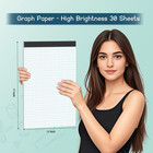 Large Graph Paper Pad 11 X 17  Grid Paper  4x4 Graph Ruled  Blueprint Quadrille 